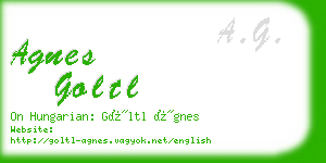 agnes goltl business card